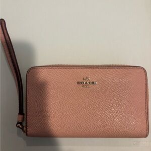 Coach brown Wristlet